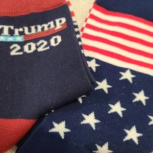2 pairs of socks: Trump 2020 red whi…